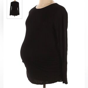 Motherhood maternity black long sleeve shirt
